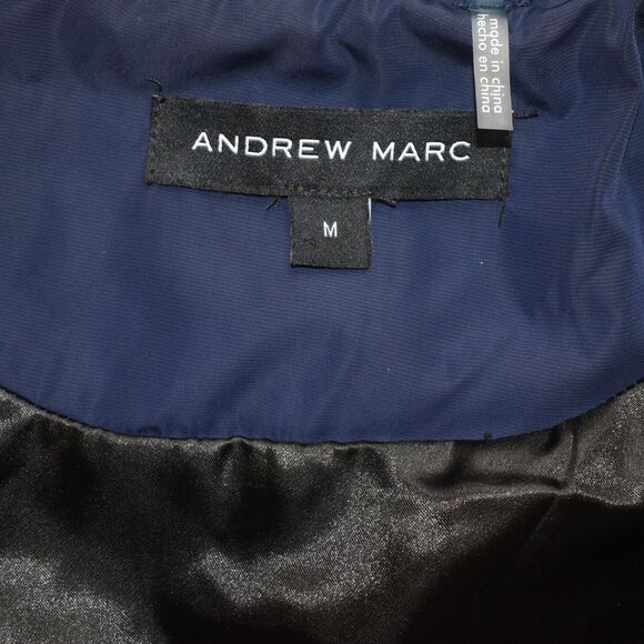 ANDREW MARC Navy Blue Puffer Vest Size M - Picture 5 of 7